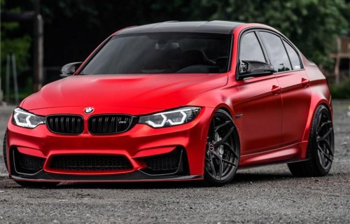 araç kaplama bmw kırmızı (1)