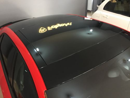 audi a3 tavan kaplama parlak siyah cam tavan araç kaplama (4)