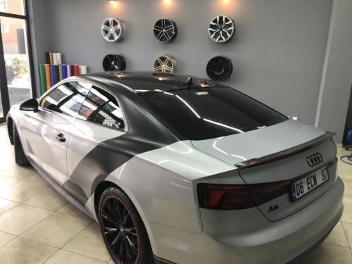 audi a5 spoiler kaplama şerit kaplama