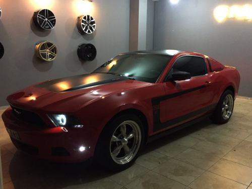 mustang şerit çekme araç kaplama (